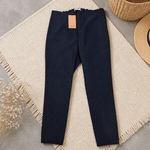M.M.LaFleur +1 (Brand Size) Navy Slim Ankle Dress Pants NWT Quiet Luxury Career